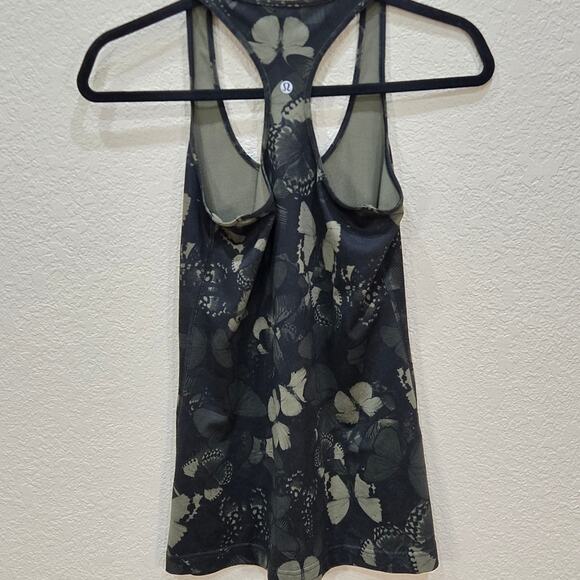 Lululemon Camo Green Butterfly Print Racerback Tank Top - Picture 3 of 6